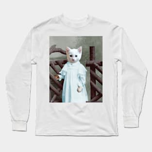 White Kitten Long Sleeve T-Shirt